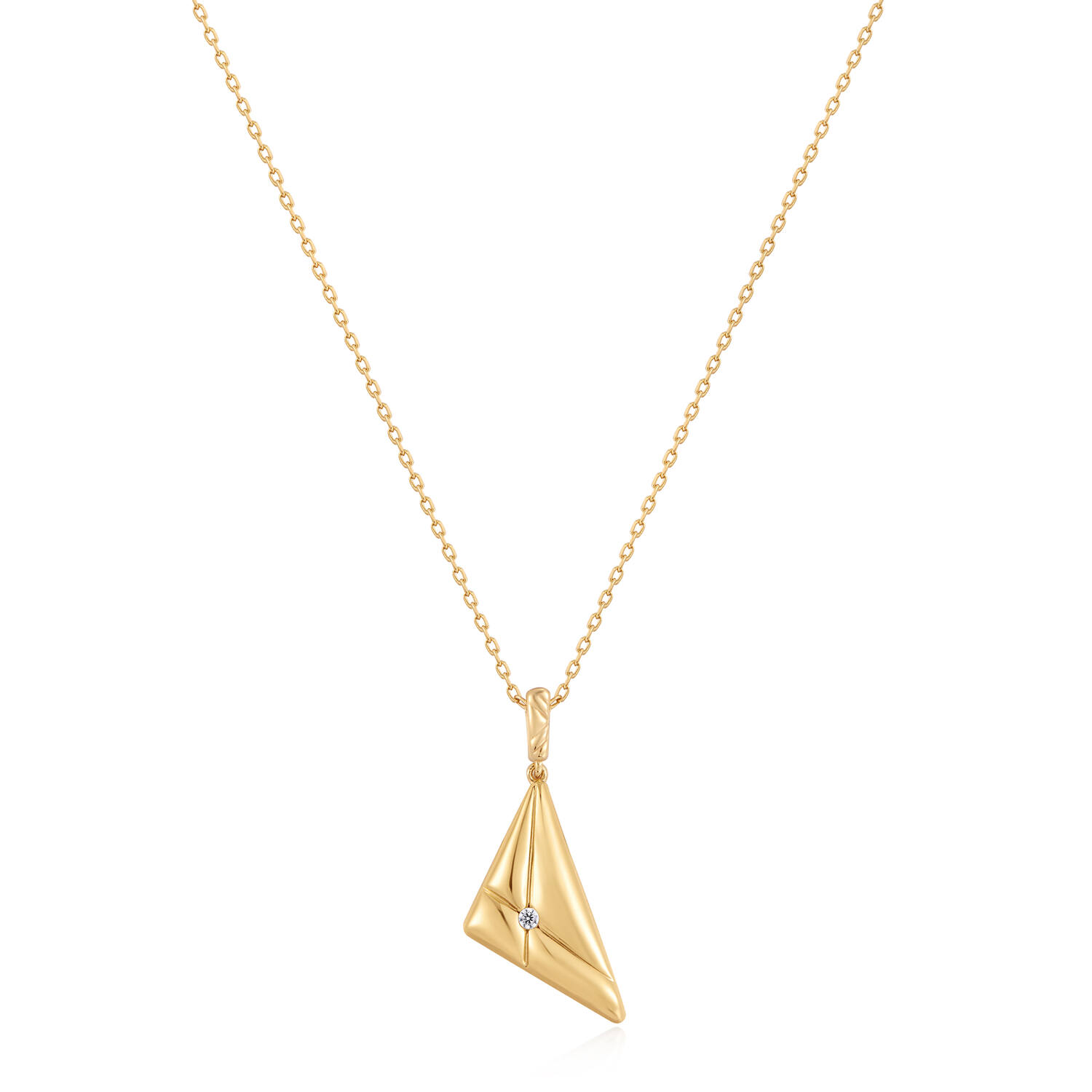  Sunshine Chaser - Silver / 14kt GP - Zirconia - 50cm